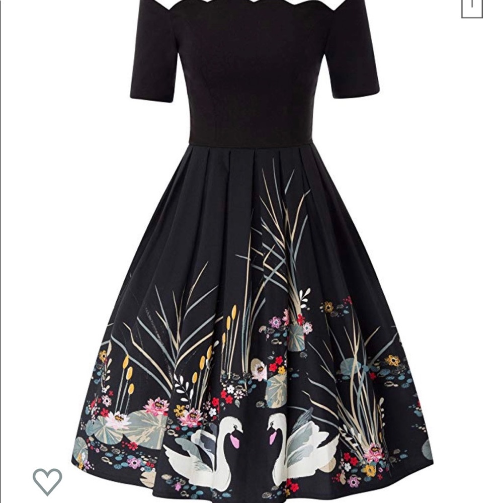 NWT - Floral Dress (Navy) - Size Large